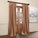 preview thumbnail 9 of 42, Exclusive Fabrics Solid Faux Dupioni Pleated Blackout Curtain Panel