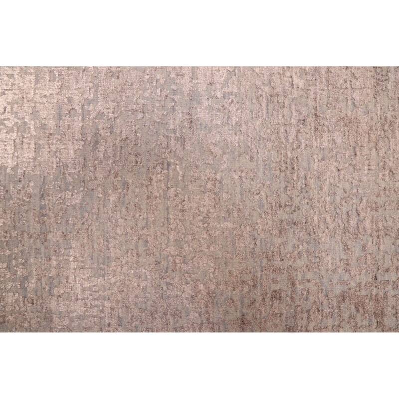 ECARPETGALLERY Hand-knotted Legacy Grey Silk, Wool Rug - 2'6 x 9'10