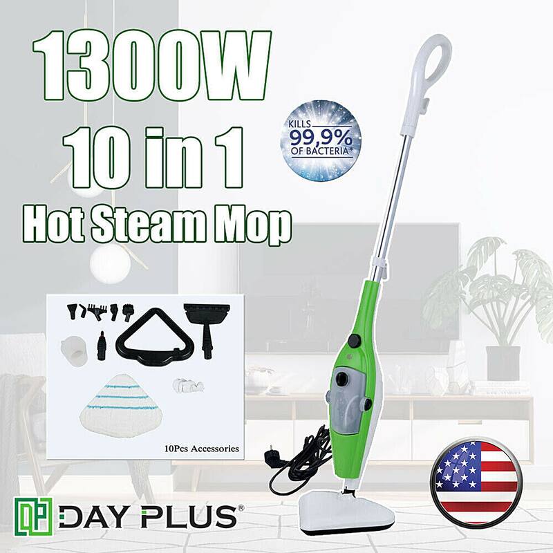 10in1 Steam Mop Best for Cleaning Hardwood Floors, Tile Grout