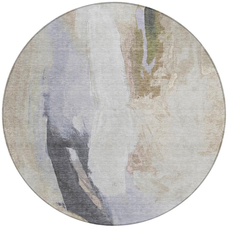 HomeRoots Abstract Transitional Rectangle Outdoor Rug