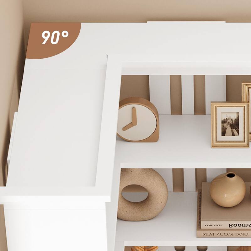 Farmhouse Bookshelf Corner