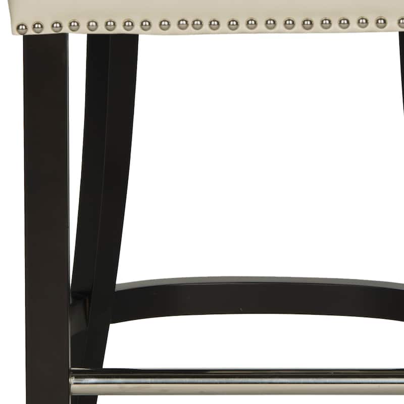 SAFAVIEH Addo Flat Cream Ring Counterstool - 19.6" x 24.2" x 39.8"