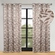 preview thumbnail 109 of 124, Superior Leaves Machine Washable Room Darkening Grommet Blackout Curtains, Set of 2 70" x 96" - Espresso