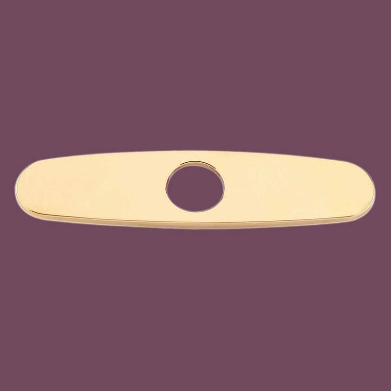 Faucet Hole Cover Plate Brass Widespread 8" PVD Everlasting Finish for Single Hole Faucet Renovators Supply