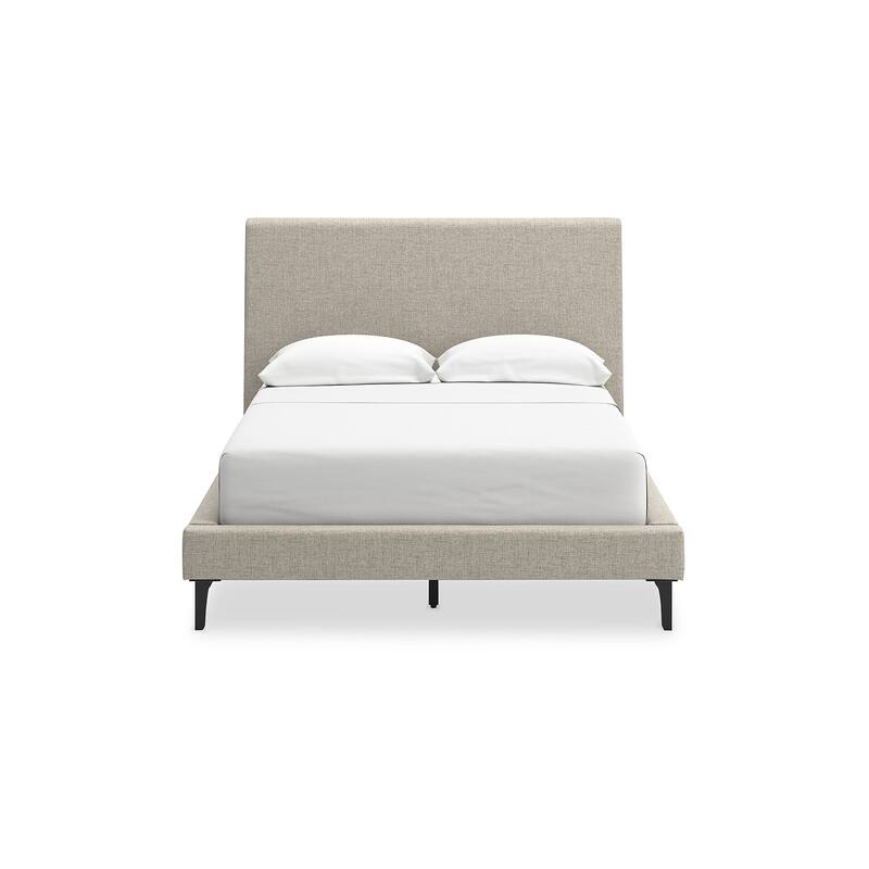 Signature Design by Ashley Cielden Gray Full Upholstered Bed with Roll Slats