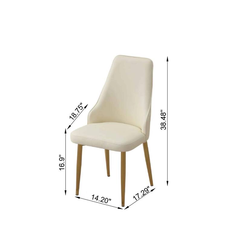 Modern Faux Leather Dining Chair Set of 2