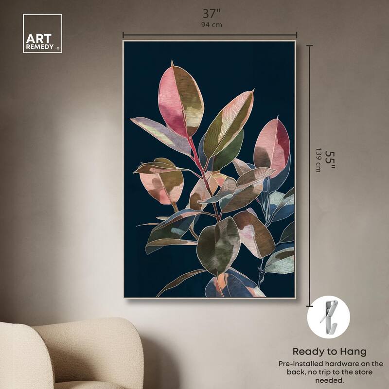 Fuchsia Frond I Canvas by Art Remedy