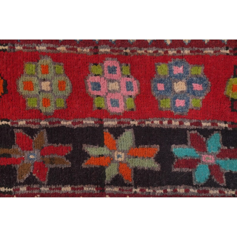 Hand Knotted Oriental 100% Wool Carpet Traditional Tribal Greys & Charcoal Ardebil Area Rug - 9' 10'' X 4' 6''
