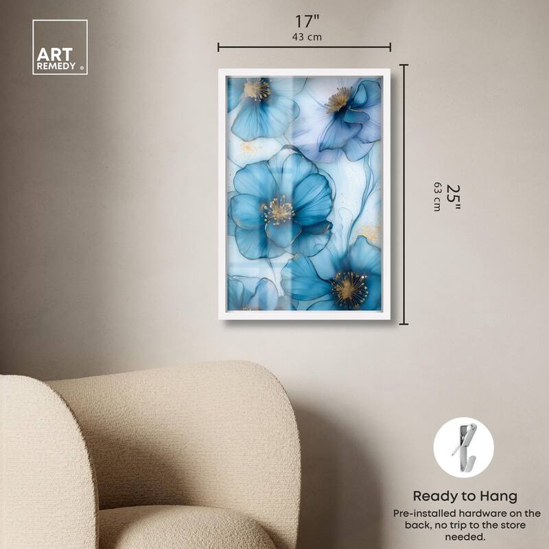 Gilded Cyanescence Shadowbox by Art Remedy