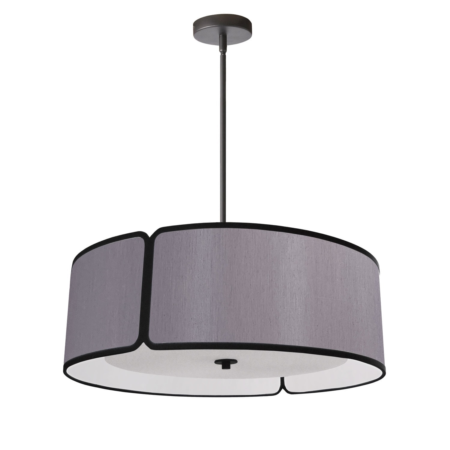 3LT Black Pendant Grey Notched Drum 