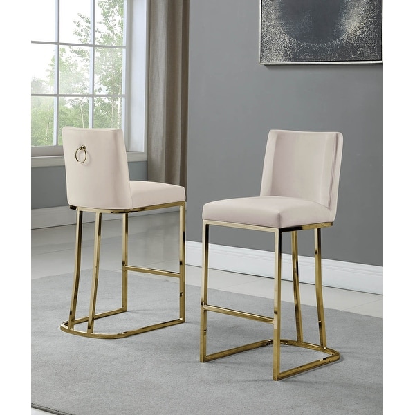 Gold counter outlet height chairs