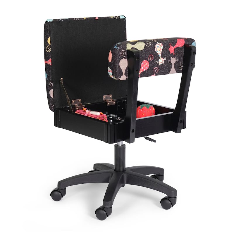 Hydraulic Sewing Chairs: Cat's Meow Black