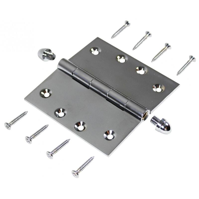 Chrome Solid Brass Cabinet Hinge Helmet Tip 4 Renovators Supply