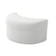 preview thumbnail 86 of 96, Upholstered Chenille Boucle Half Moon Storage Ottoman with Tray
