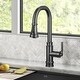 preview thumbnail 110 of 154, Kraus 2-Function 1-Handle 1-Hole Pulldown Sprayer Brass Kitchen Faucet