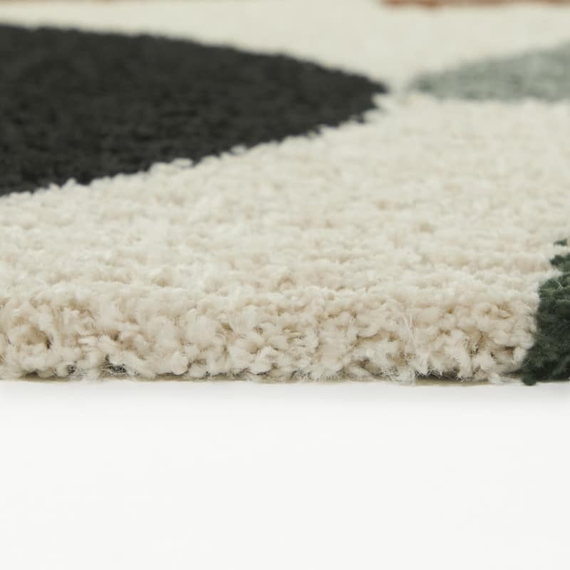 Dalton Modern Geo Shag Area Rug