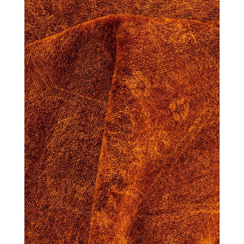 Overdyed, One-of-a-Kind Hand-Knotted Area Rug - Gold - 6' 0" x 9' 0"