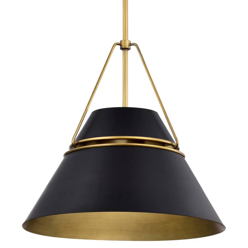 Nuvo Lighting 60/7768 Adina 3 Light 18" Wide Pendant with Shade - Matte Black
