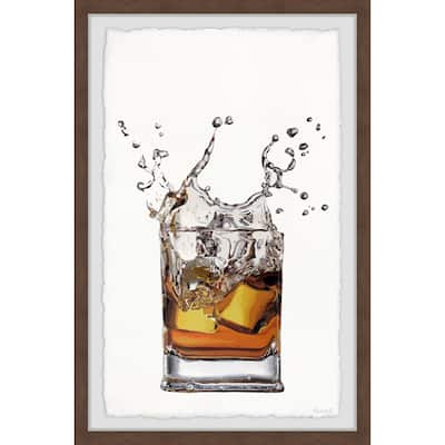 'Whiskey and Ice' Framed Painting Print