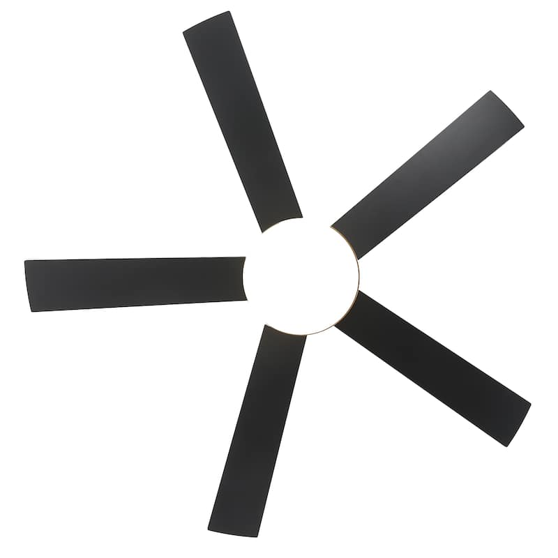 Vaczon 48" Gold Reversible Dimmable LED Smart Ceiling Fan with Light, App Comtrol and Remote