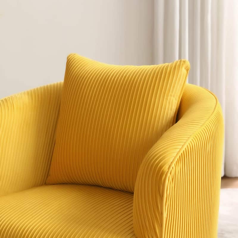 Art Leon Set of 2 Velvet Accent Side Chair with Back Cushion