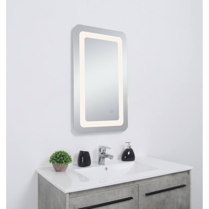 Indigo Home 27in x 30in soft edge LED mirror