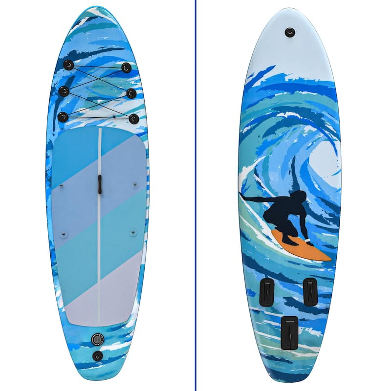 Inflatable Stand Up Paddle Boards with Premium SUP Paddle Board Accessories, Wide Stable Design, Non-Slip Comfort Deck - Dark Blue