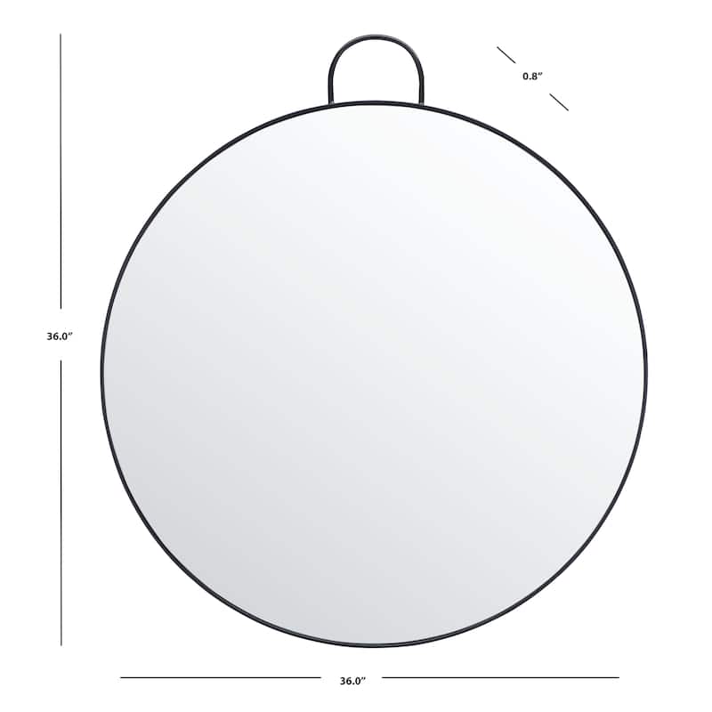 SAFAVIEH Danika 36-inch Round Mirror - 0.8" W x 36" D x 36" H