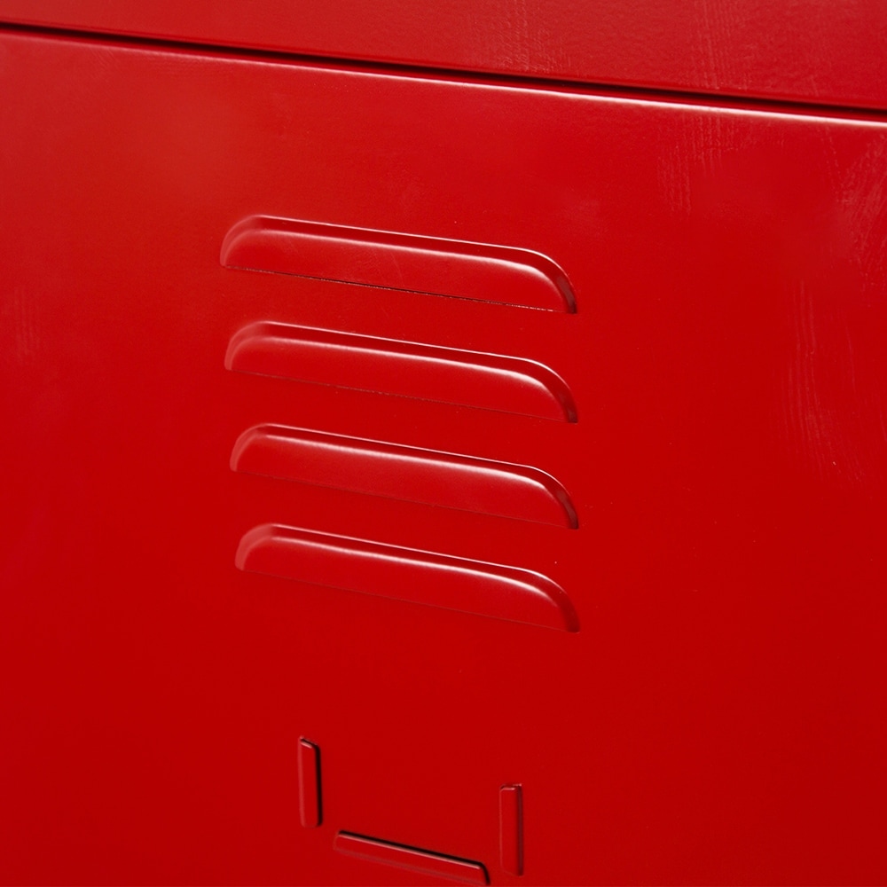 Red Storage Metal Locker with lock /& Hanging for Home and School