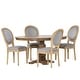 preview thumbnail 10 of 77, Dored 5 Piece Dining Set by Christopher Knight Home Light Gray