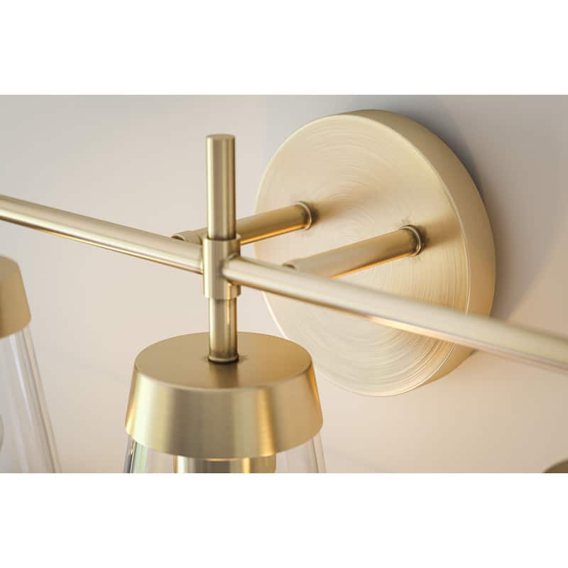 Kenroy Home Delgado 3-Light Vanity Light - Antique Brass