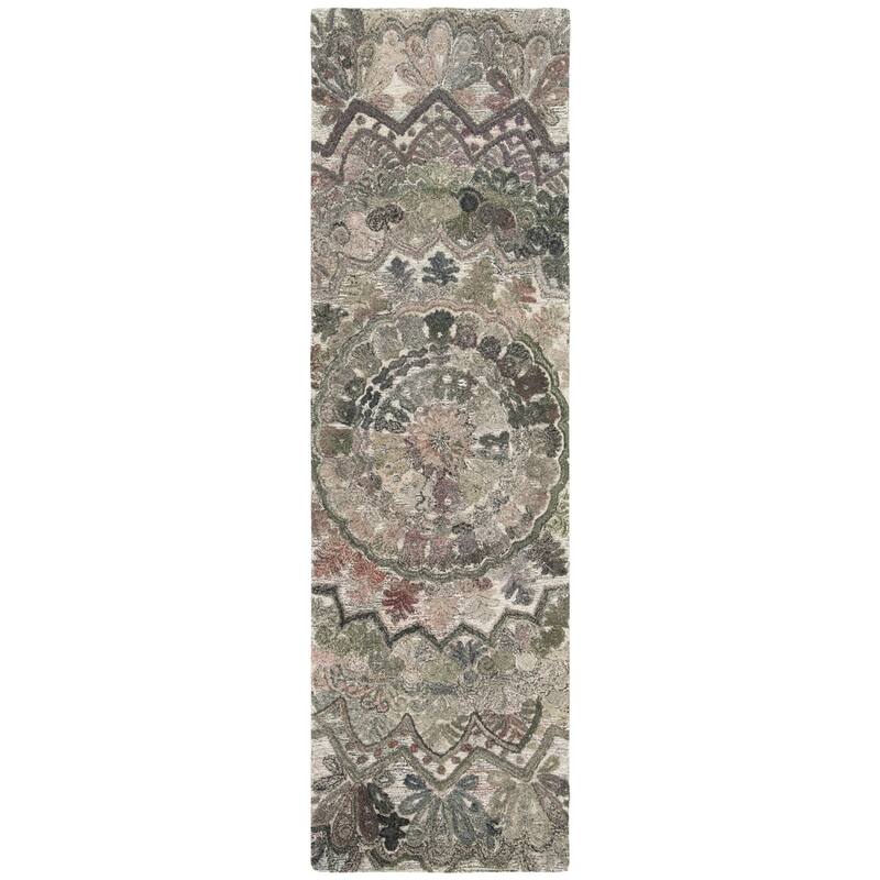 SAFAVIEH Handmade Marquee Genta Modern Medallion Wool Rug