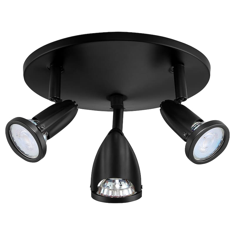 Access Lighting Cobra - 3-Light LED Spotlight - Black Finish - Replaceable LED