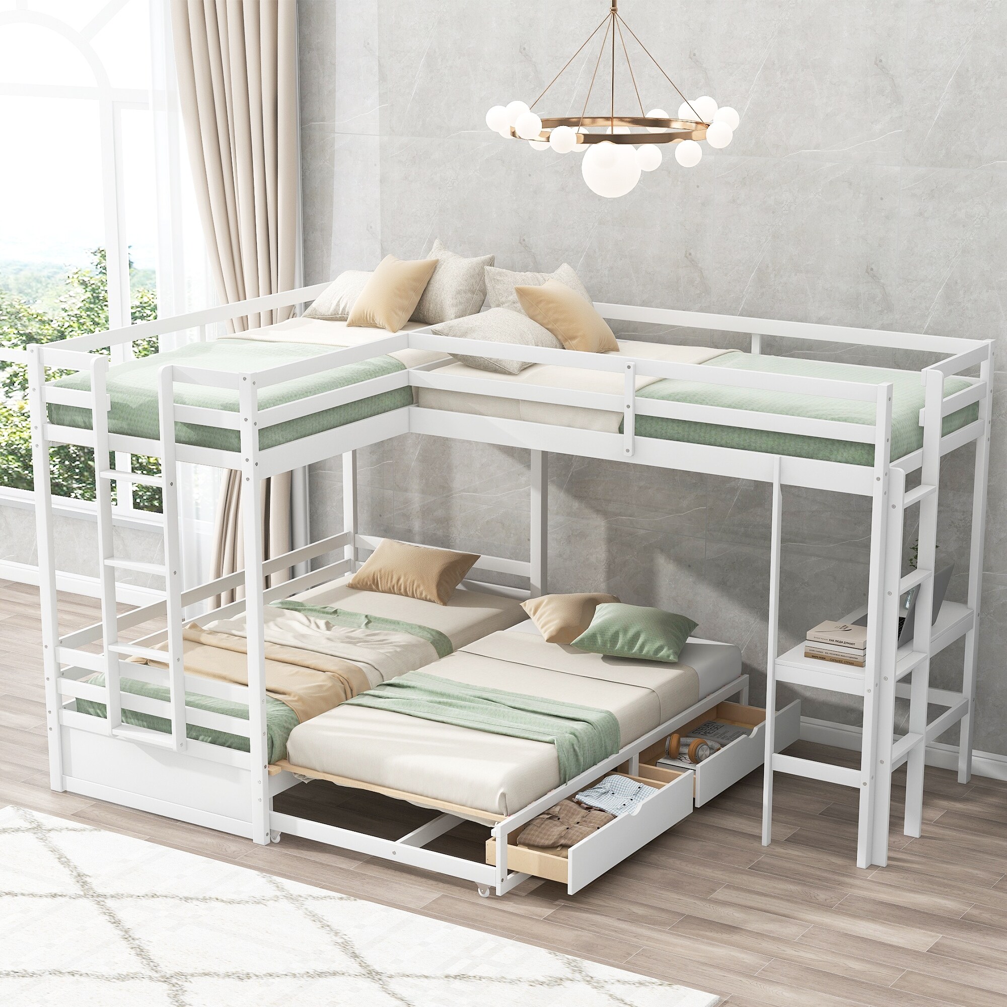 Twin over king size bunk bed new arrivals