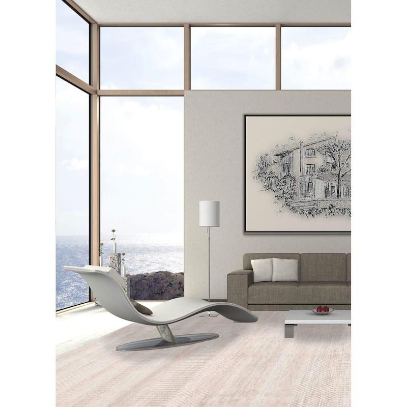 ECARPETGALLERY Hand-knotted Silk Shadow Khaki Wool Rug - 9'9 x 13'9