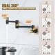 preview thumbnail 4 of 40, WOWOW Wall Mounted Pot Filler Faucet with Double Joint Swing Arms