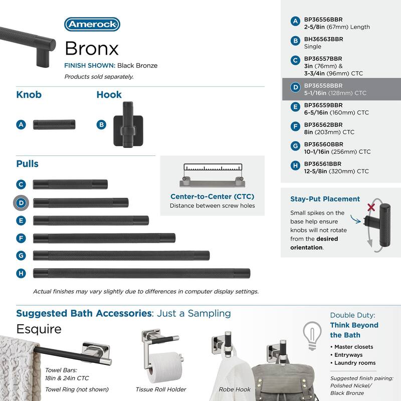 Amerock Bronx Cabinet Pull Handle