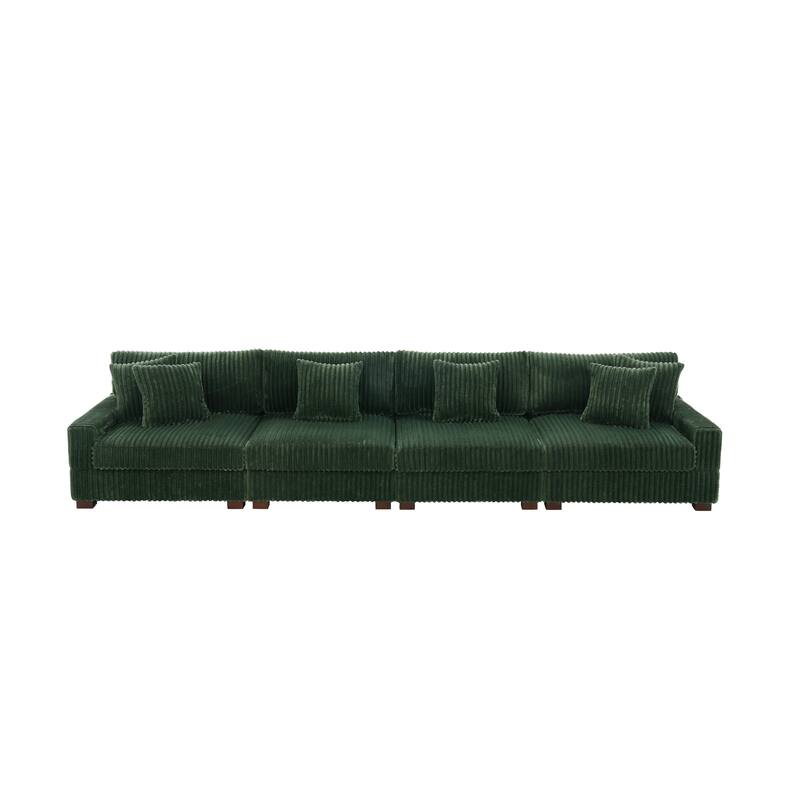 Anne 150" W Oversized Upholstered Modular Sectional Sofa