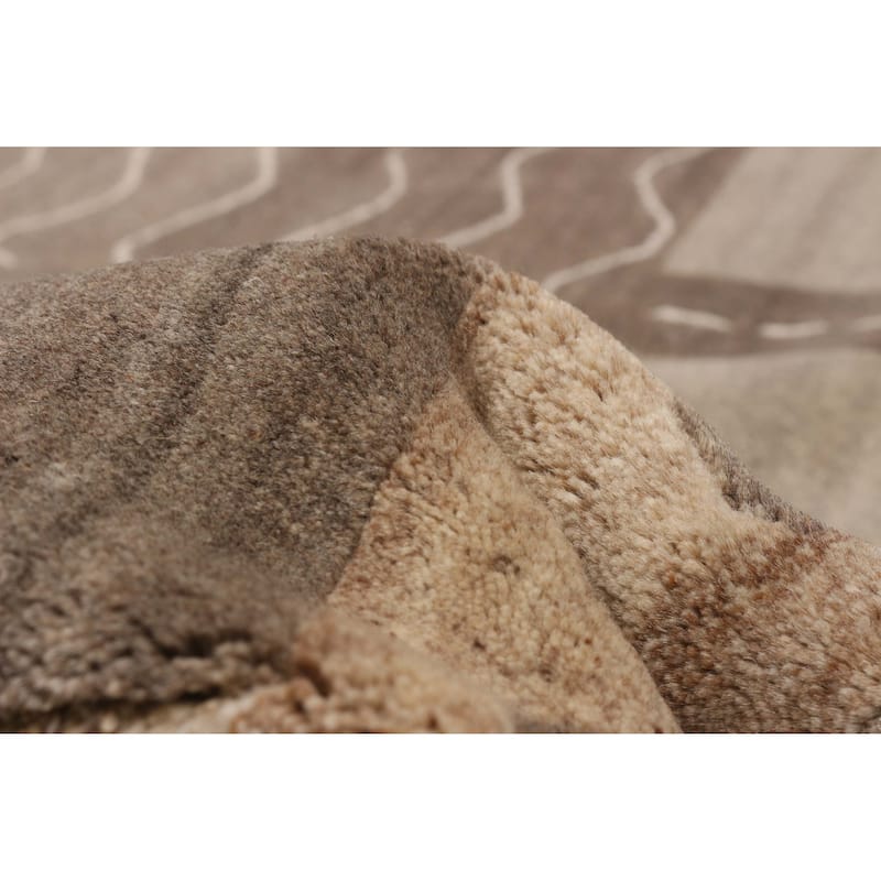 ECARPETGALLERY Hand-knotted Opulence Grey Silk, Wool Rug - 6'8 x 8'5