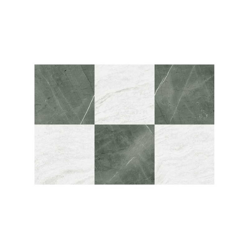 Chris Loves Julia x FloorPops Bonneville Jade Peel and Stick Floor Tiles