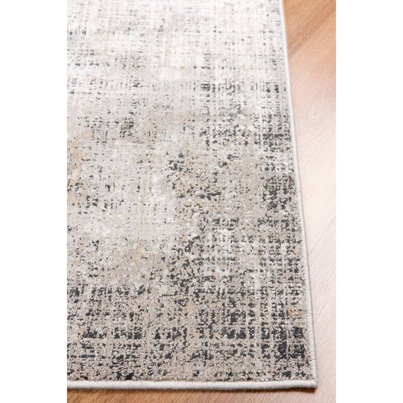 Christian Abstract Shrink Polyester and Viscose Area Rug Bed Bath