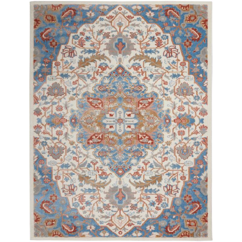 Nourison Elation Persian Floral Medallion Area Rug