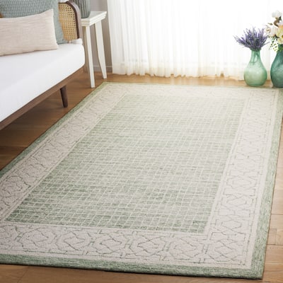 SAFAVIEH Handmade Ebony Nadka Contemporary Wool Rug
