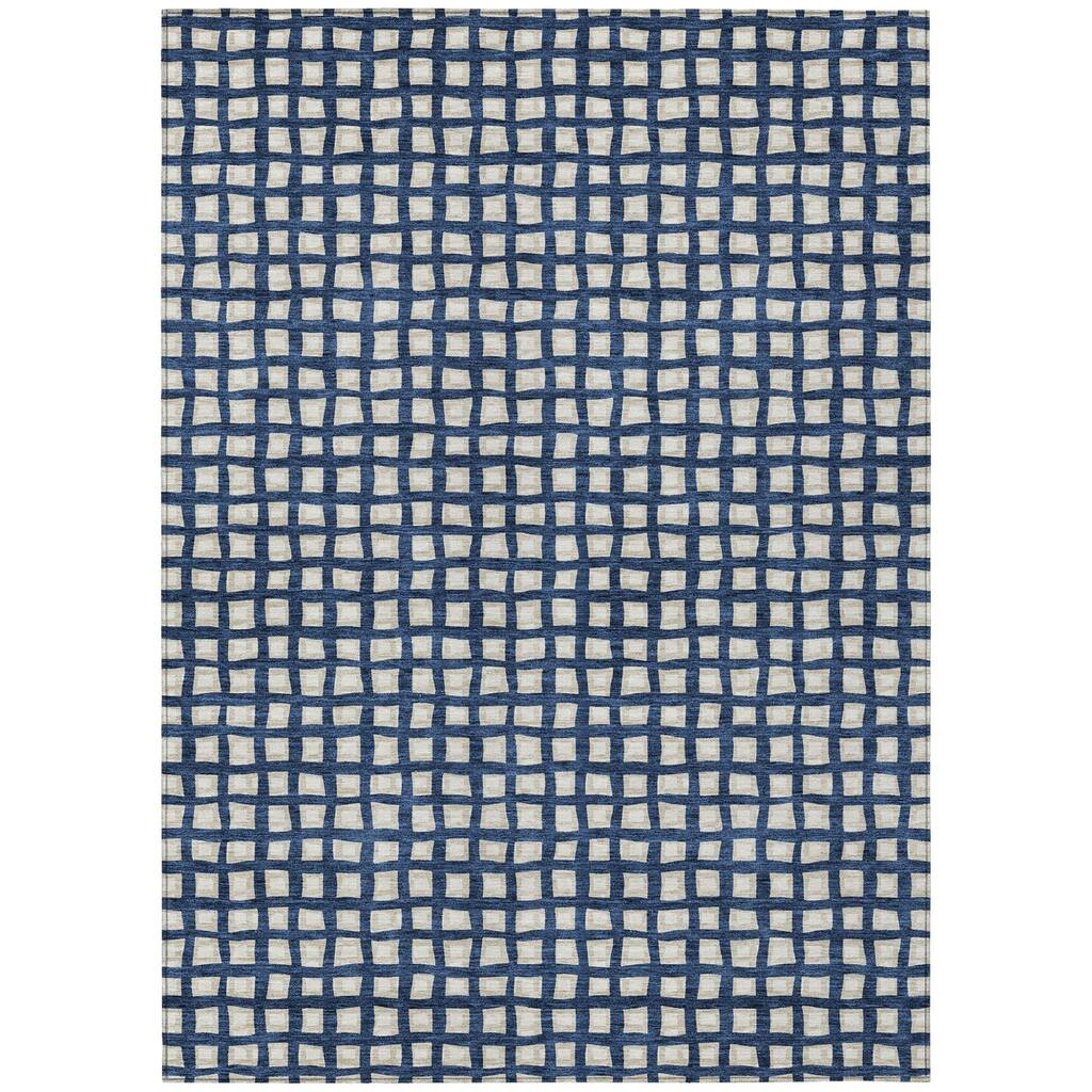 HomeRoots Geometric Transitional Rectangle Outdoor Rug
