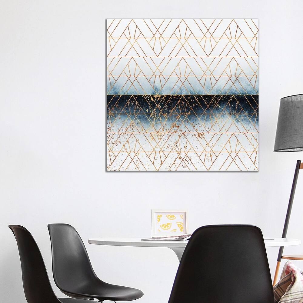iCanvas "Winter Blue Geo" by Elisabeth Fredriksson Canvas Print