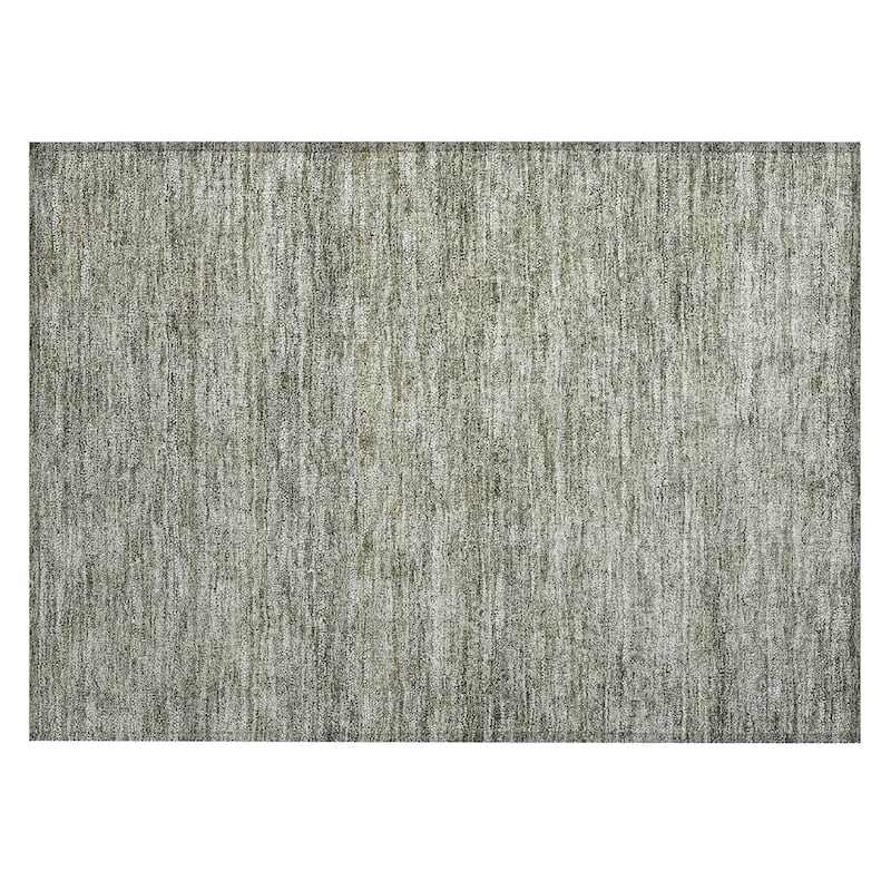 Machine Washable Indoor/ Outdoor Ombre Solid Chantille Rug