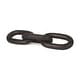 preview thumbnail 1 of 22, Tayla Large Black-Brown Wood Chain Link 9.5L x 2.0W x 21.0H - Black