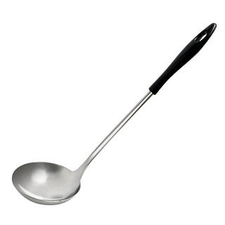 Stainless Steel Soup Spoon Ladle Home Kitchen Serving Flatware - Silver ...