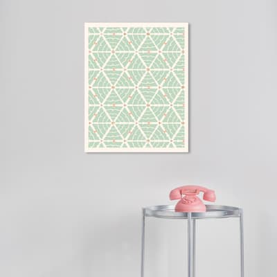 Wynwood Studio Canvas Holiday and Seasonal Spearmint Pines Green Modern & Contemporary Wall Art Canvas Print