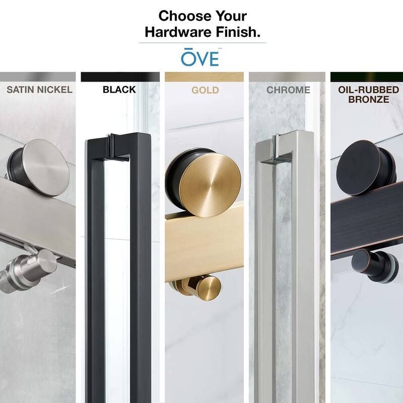 OVE Decors Bel Soft-Close Frameless Sliding Soft Close Shower Door